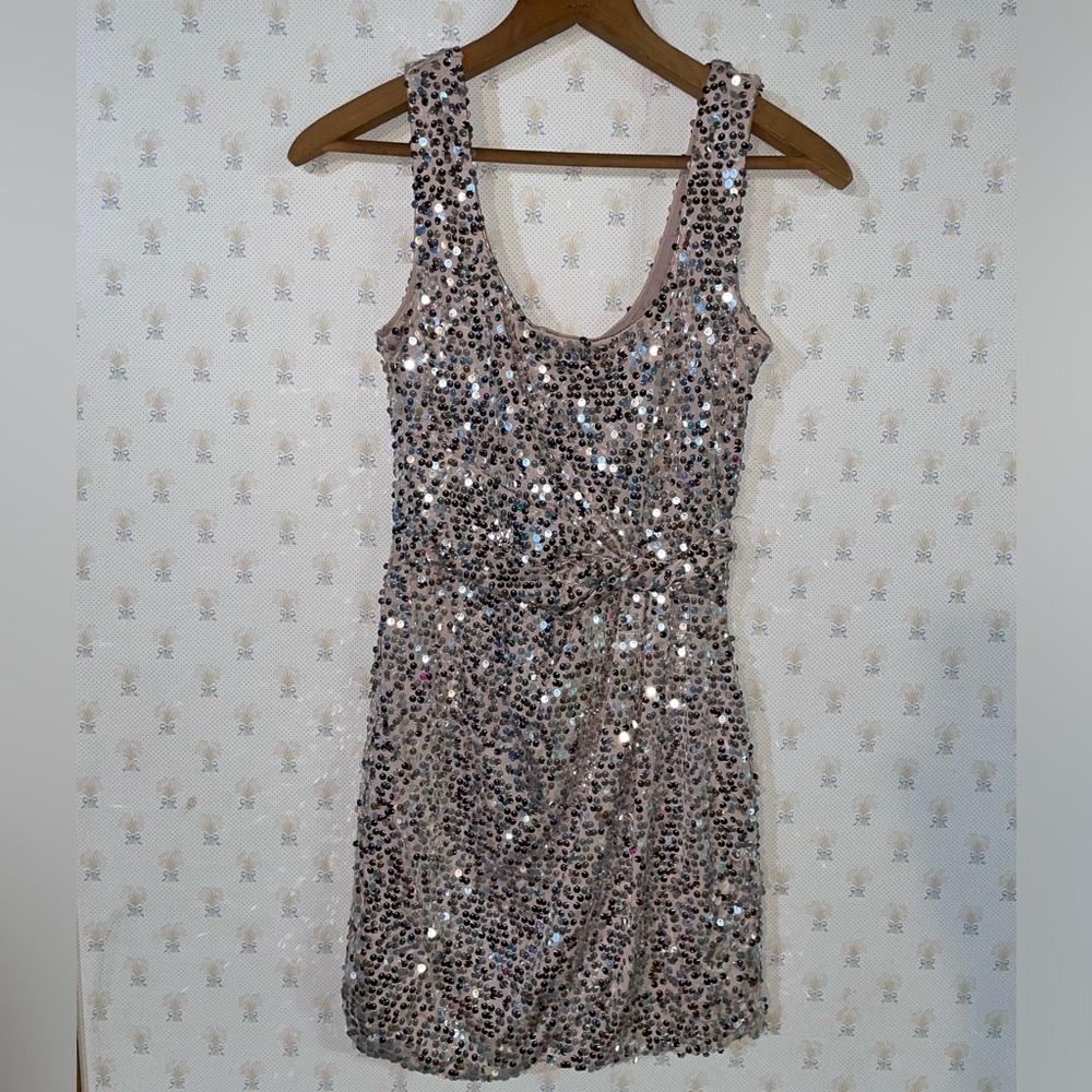 Blush Sequin Mini Dress